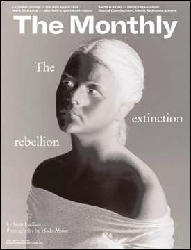 cover of the monthly magazine - the extinction rebellion